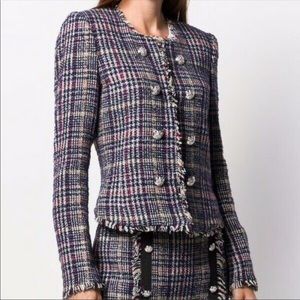 Veronica Beard Jerry Tweed Dickey Jacket